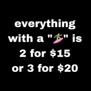 DISCOUNTS ON “🏄🏻‍♀️” ITEMS !!